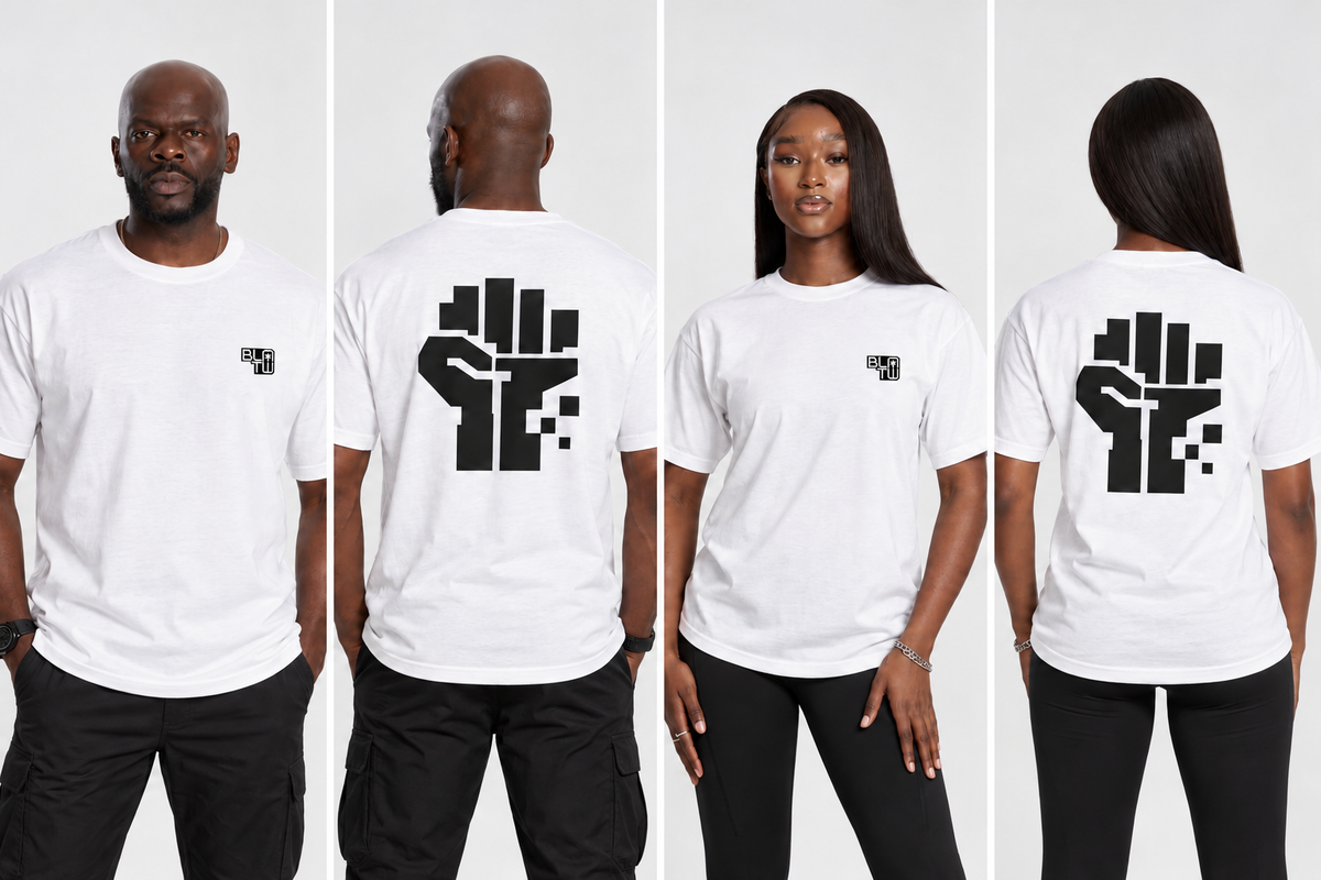 Black L.A. Tech Week - All Digital Power To The People T-Shirt